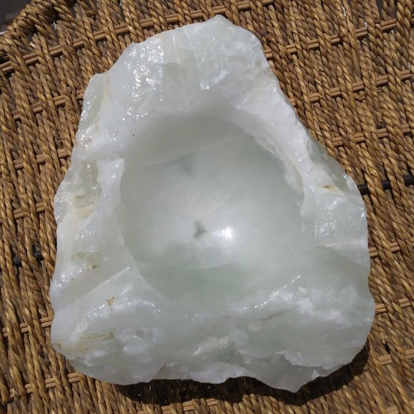 Natural Stone Ashtray, Vintage Large Marble Unpolished Ashtray, Cigar Ashtray - Picture 8 of 9